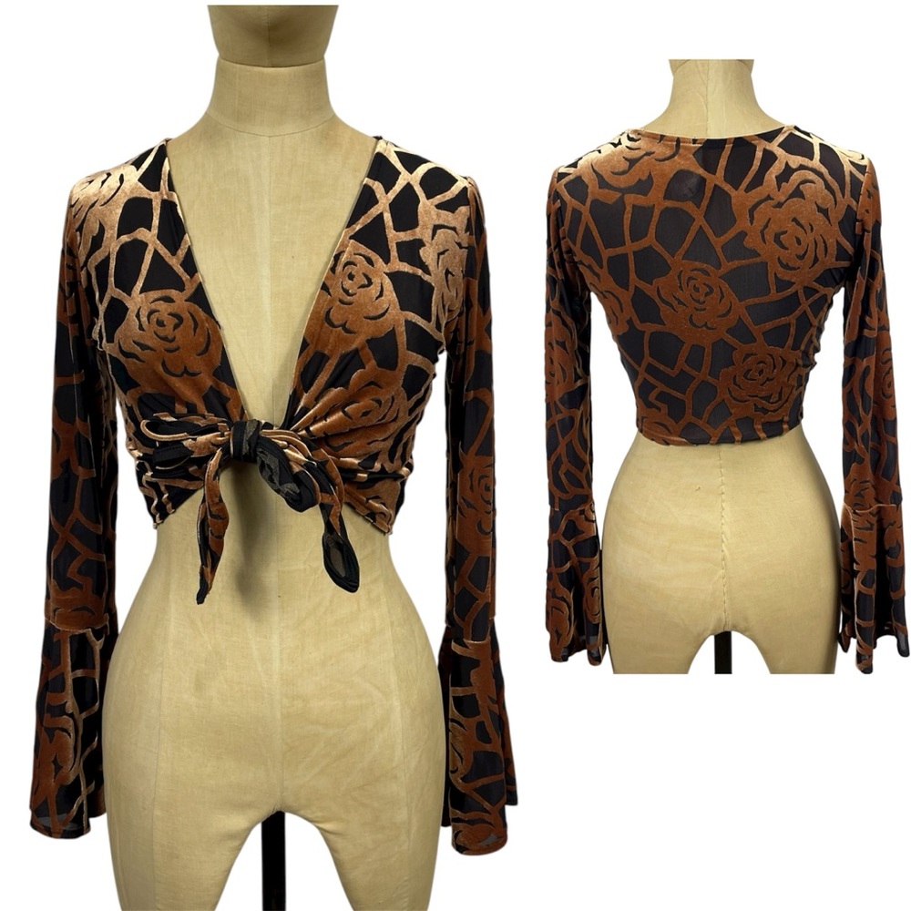 Pitaya Velvet Bolero MD Top Black
Whimsigoth Boho Witchy Moody Hippie Goth 2000s